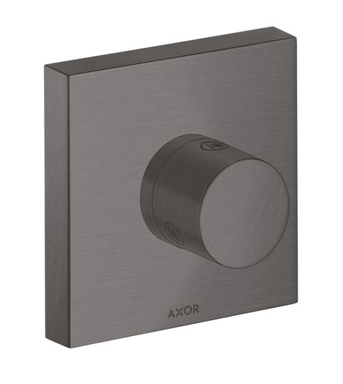 AXOR-HG-AXOR-ShowerSolutions-Ab-und-Umstellventil-Trio-Quattro-120-120-Unterputz-Brushed-Black-Chrome-10932340 gallery number 1